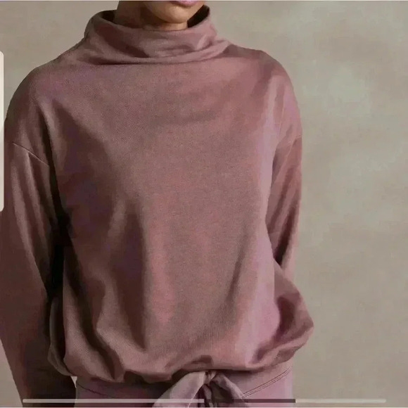 Banana Republic Tie-Waist Oversized Sweatshirt - Picture 3 of 10